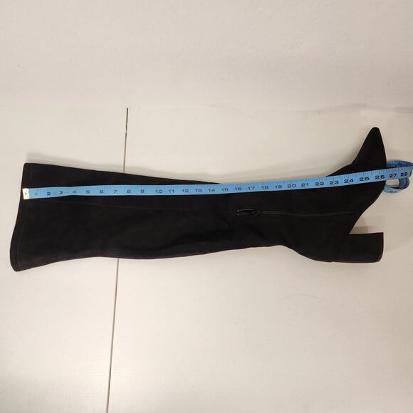 Steve Madden Nifty Pointed Toe Over The Knee Boots Black Women's Size 9M NWOT - Picture 12 of 12